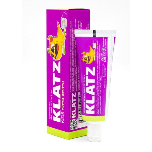 КЛАЦ Зубная паста Klatz KIDS Тутти-фрутти 40 мл