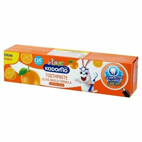 LION Kodomo Паста зубная для детей с 6 месяцев с ароматом апельсина, 65 г