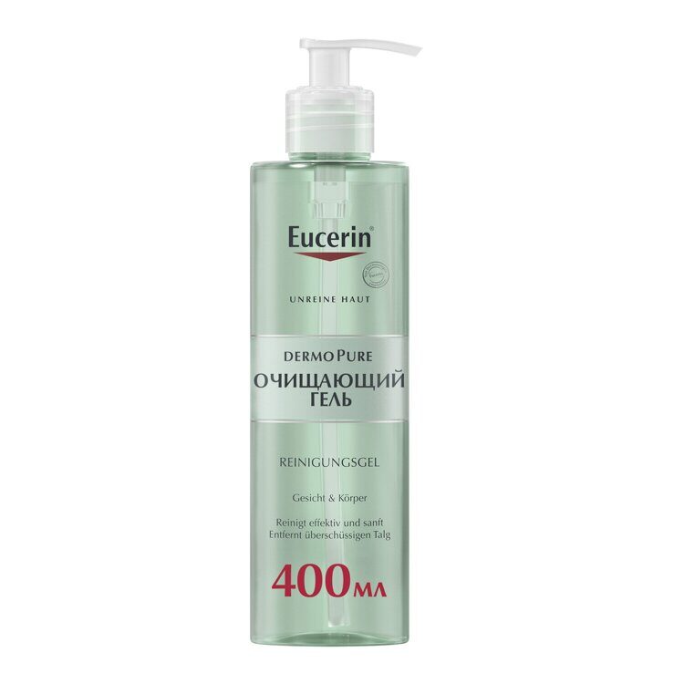 Eucerin, DermoPURE, очищающий гель, 400 мл