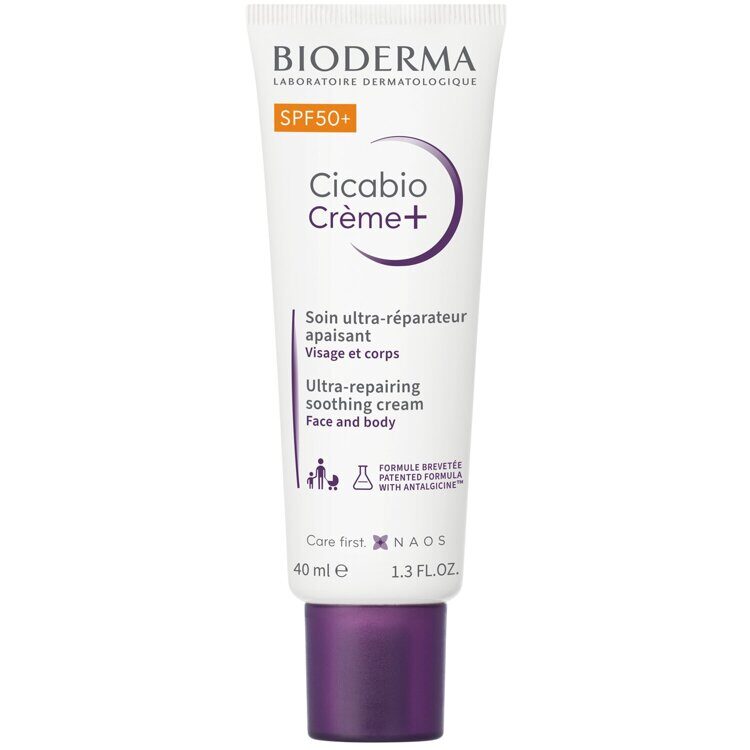 БИОДЕРМА CICABIO КРЕМ ПЛЮС SPF50+, 40 мл