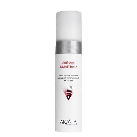 ARAVIA Professional Тоник омолаживающий с янтарной и гиалуроновой кислотами Anti-Age DMAE Tonic, 250 мл