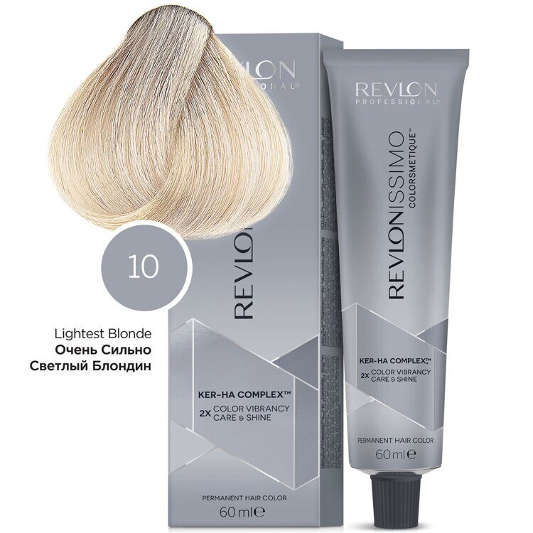 Revlonissimo Colorsmetique High Coverage 10, Экстра Светлый Блондин 60мл