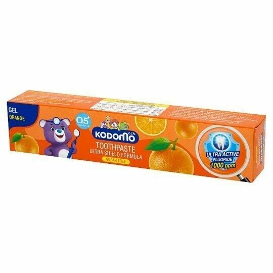 LION Kodomo Паста зубная гелевая для детей с 6 месяцев с ароматом апельсина, 40 г