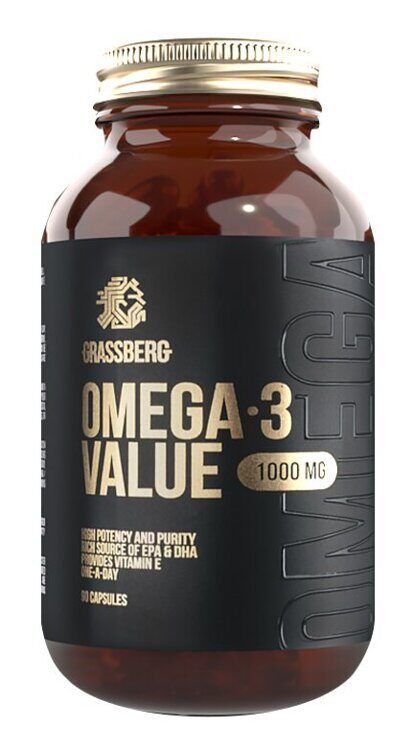 GRASSBERG Omega 3 Value 30% 1000 mg 120 caps