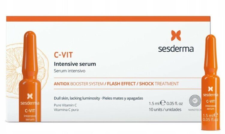 C-VIT Intensive serum – Сыворотка интенсивная 12%, 10 шт по 1,5 мл SESDERMA
