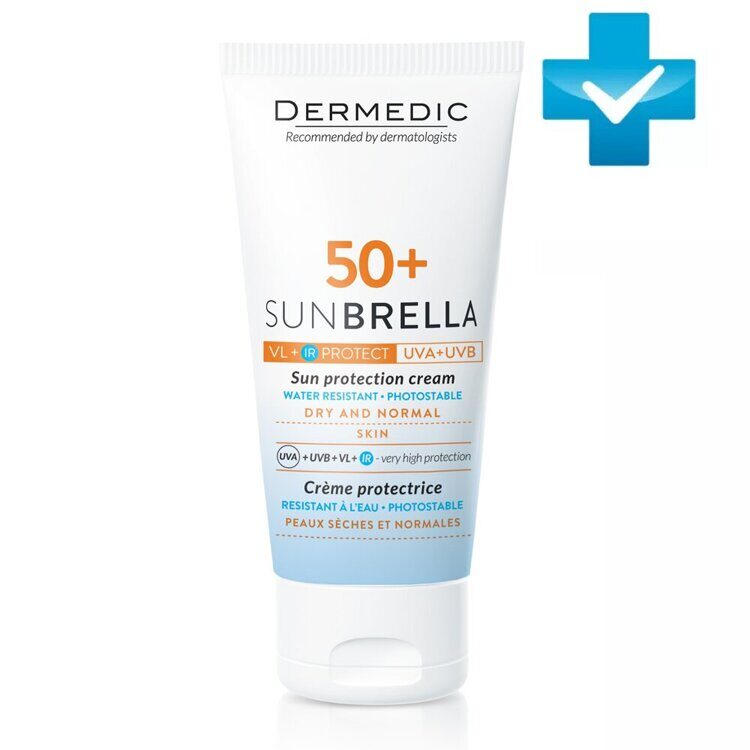 ДЕРМЕДИК САНБРЕЛЛА Солнцезащитный крем SPF 50+ для сухой и нормальной кожи 50 мл