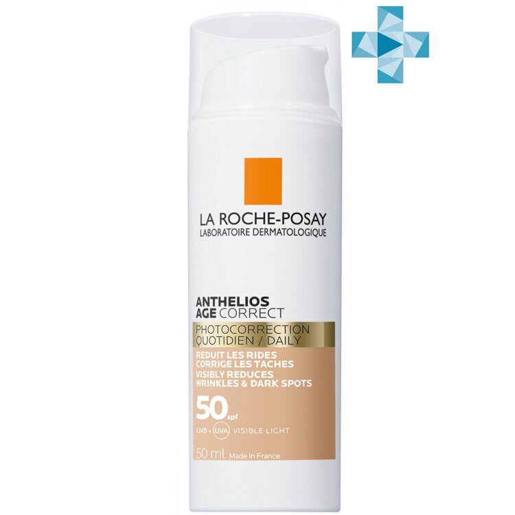 ЛЯРОШ АНТГЕЛИОС-24 Антивозрастной СС крем д/лица SPF50, 50мл