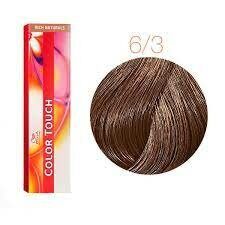 Краска д волос Wella Professionals Крем-краска Color Touch New 6\3 темно-русый золото ''